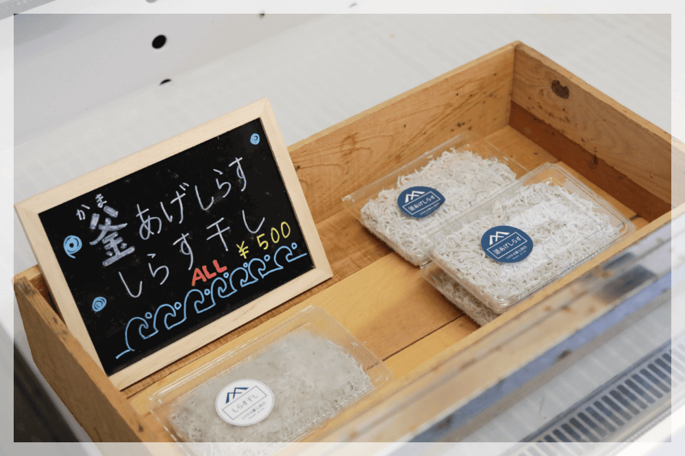 作り立て釜あげしらす販売中